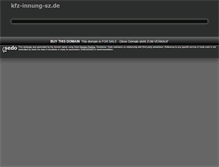 Tablet Screenshot of kfz-innung-sz.de